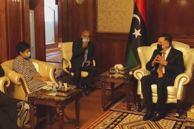 La Ministra de Asuntos Exteriores de España de visita oficial a Libia png